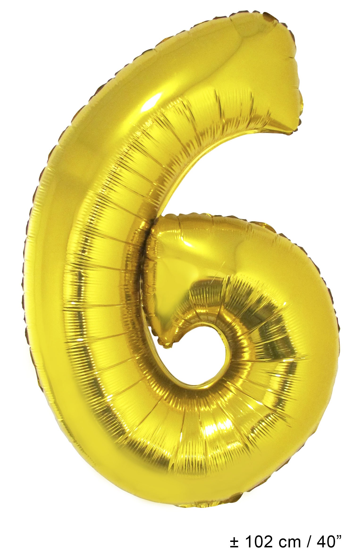 Folienballons mit Nummern Gold 40"(102 cm)