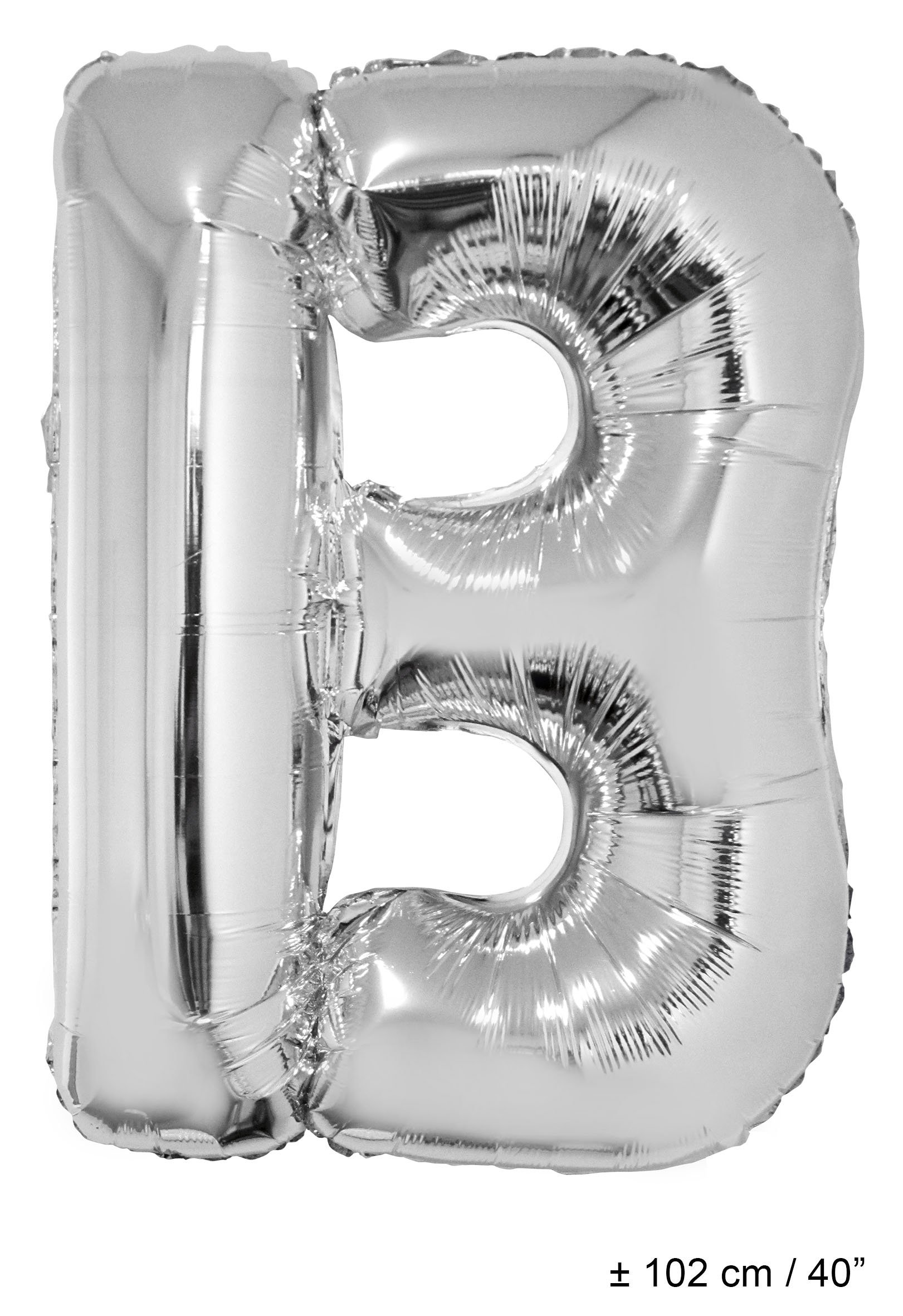 Folienballons mit Buchstaben Silber 40"(102 cm)