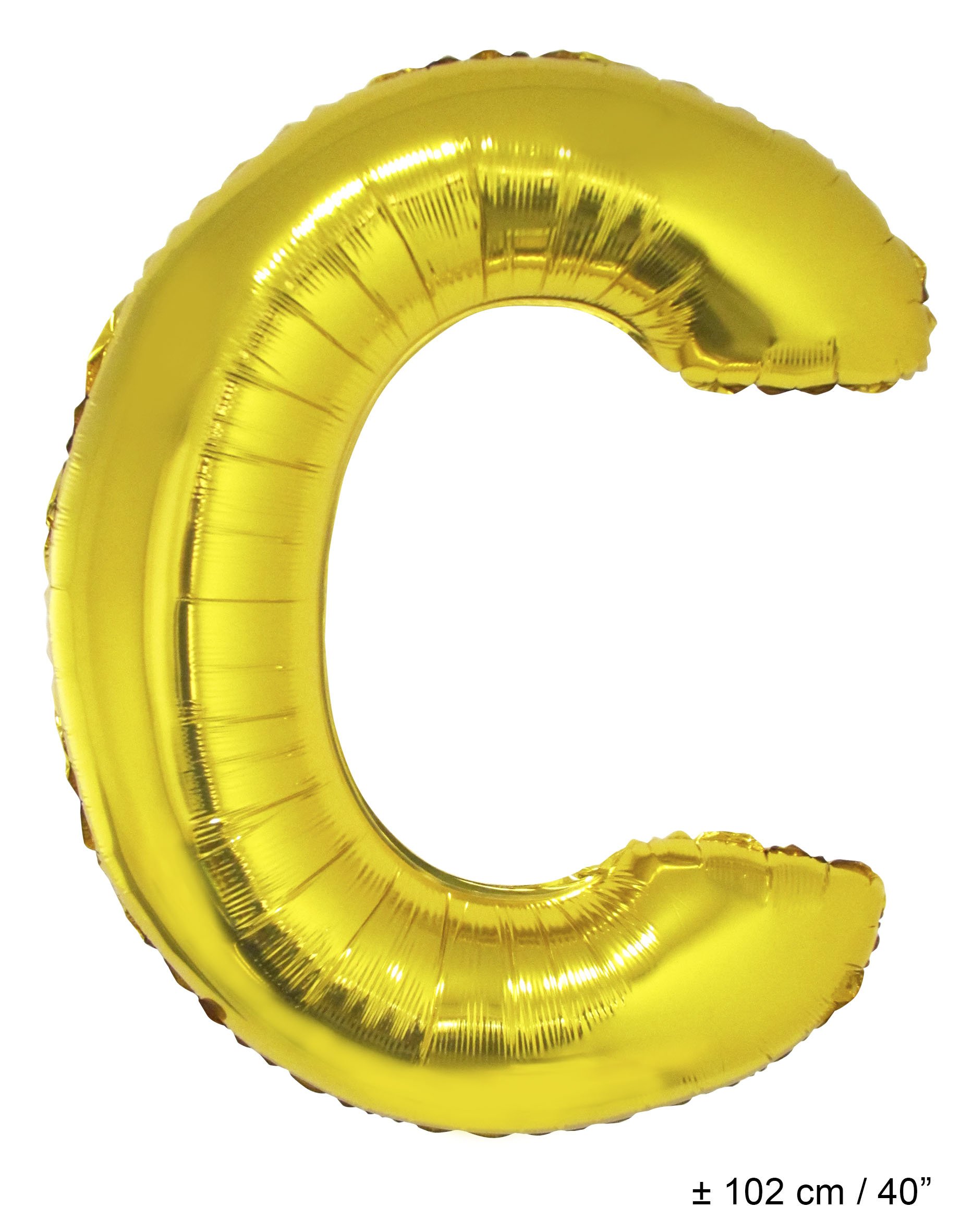 Folienballons mit Buchstaben Gold 40"(102 cm)