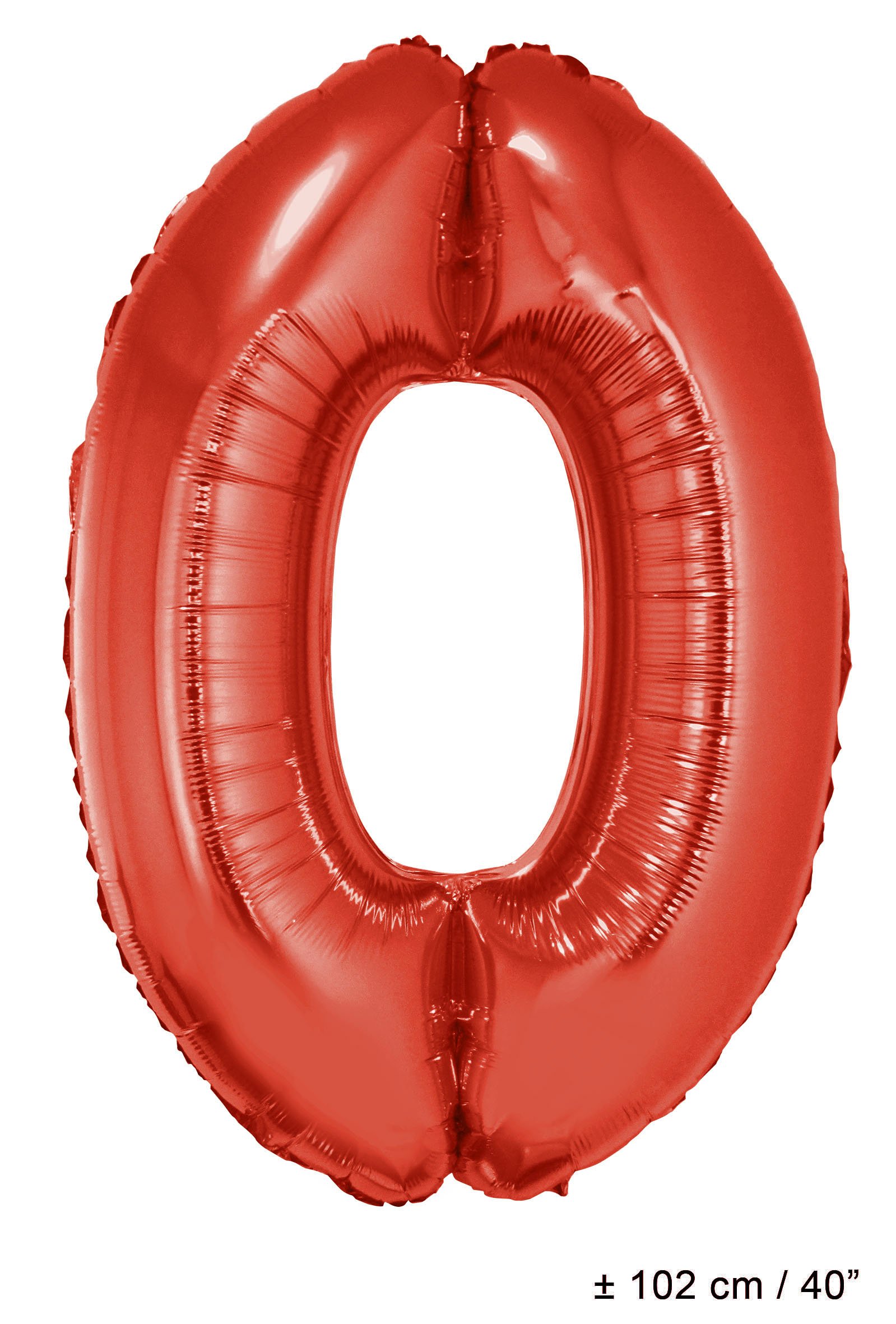 Folienballons mit Nummern  Rot 40"(102 cm)