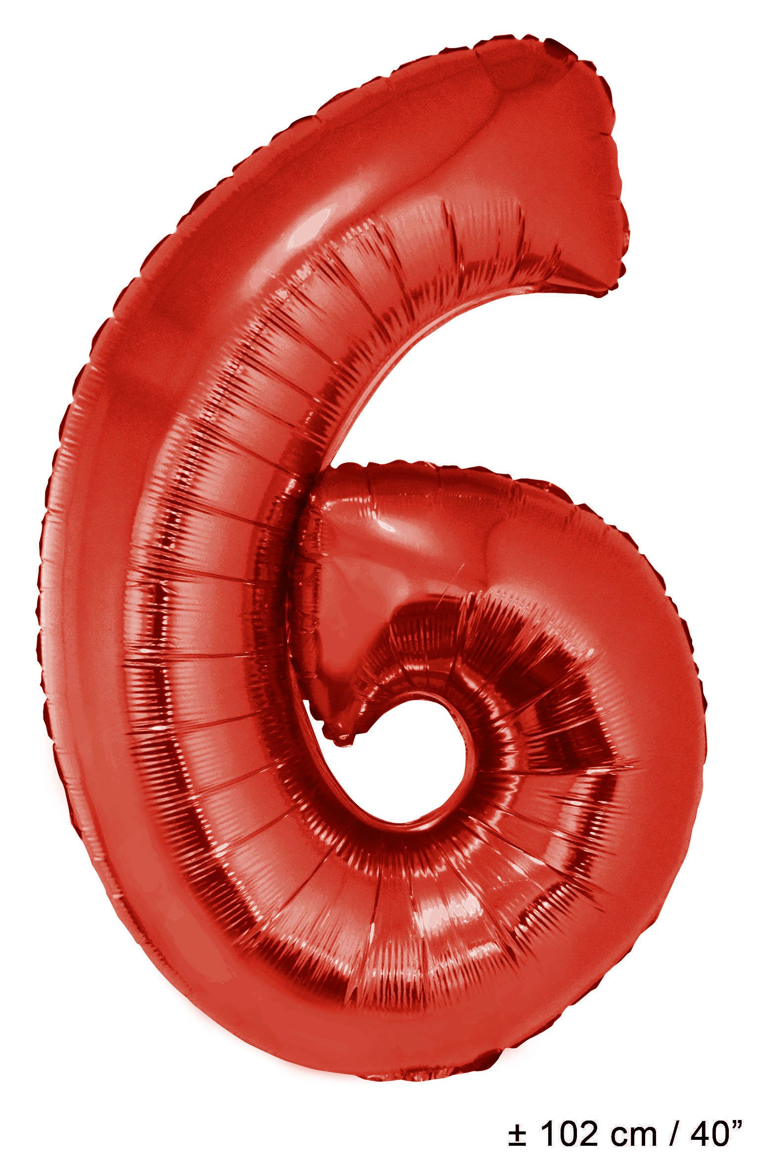 Folienballons mit Nummern  Rot 40"(102 cm)